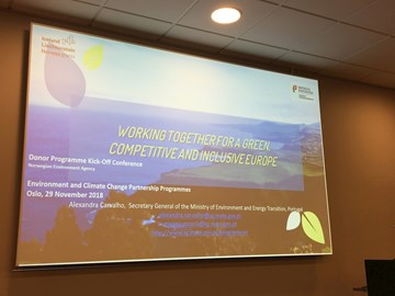 Participação da Senhora Secretária-Geral na Conferência de Lançamento dos Programas de Ambiente e Alterações Climáticas 