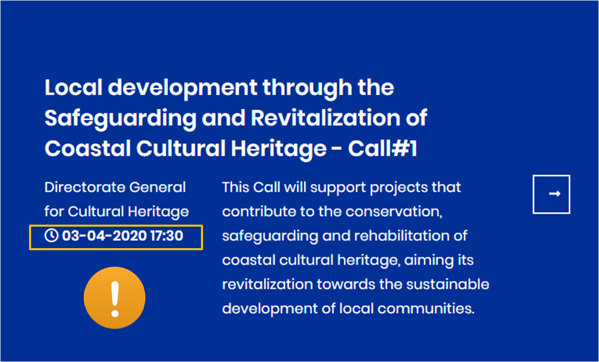 Culture Programme: Extension of the deadline for Call#1 and changes in the documents