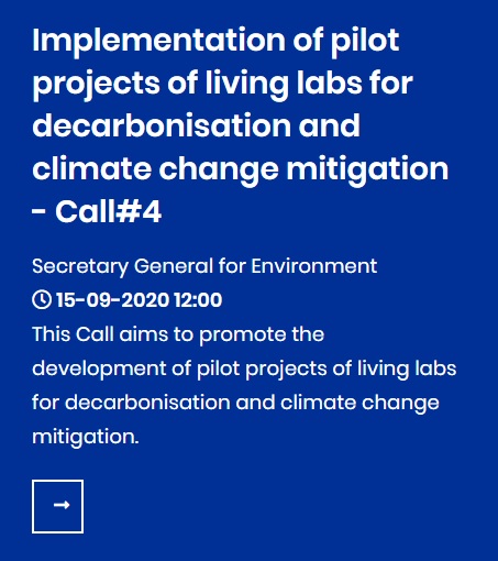 Novas datas de submissão para candidaturas ao Programa Ambiente