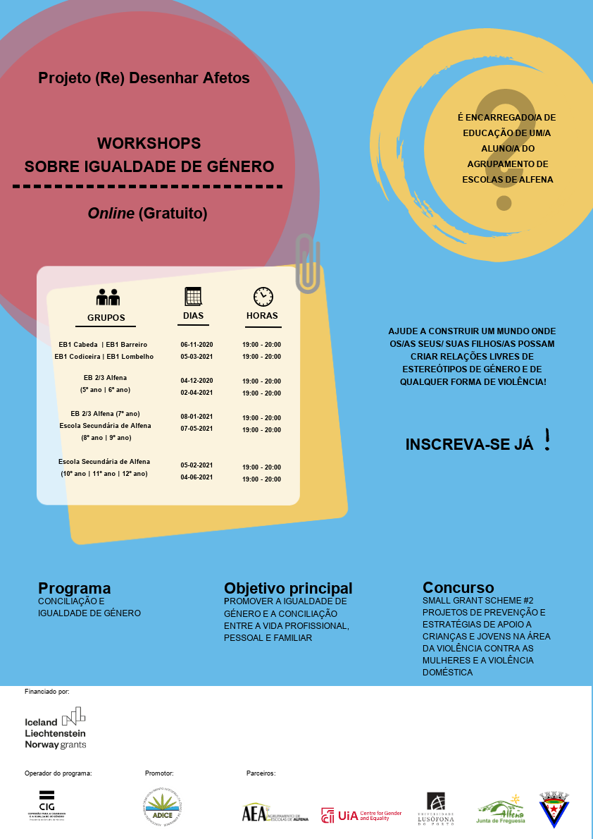  Project (Re) Design Affections begins cycle of workshops on gender equality