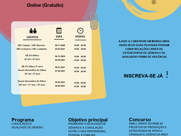 Projeto (Re) Desenhar Afetos inicia ciclo de workshops sobre igualdade de género