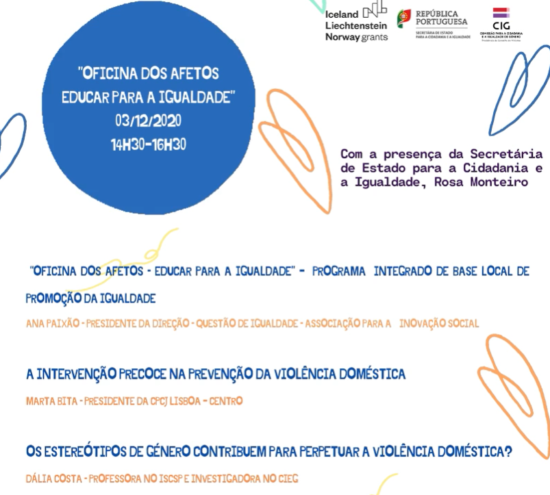 DATE CHANGE: Public Presentation Session of the Project "Affection Workshop - Educating in Equality" | December 03, 2020 |