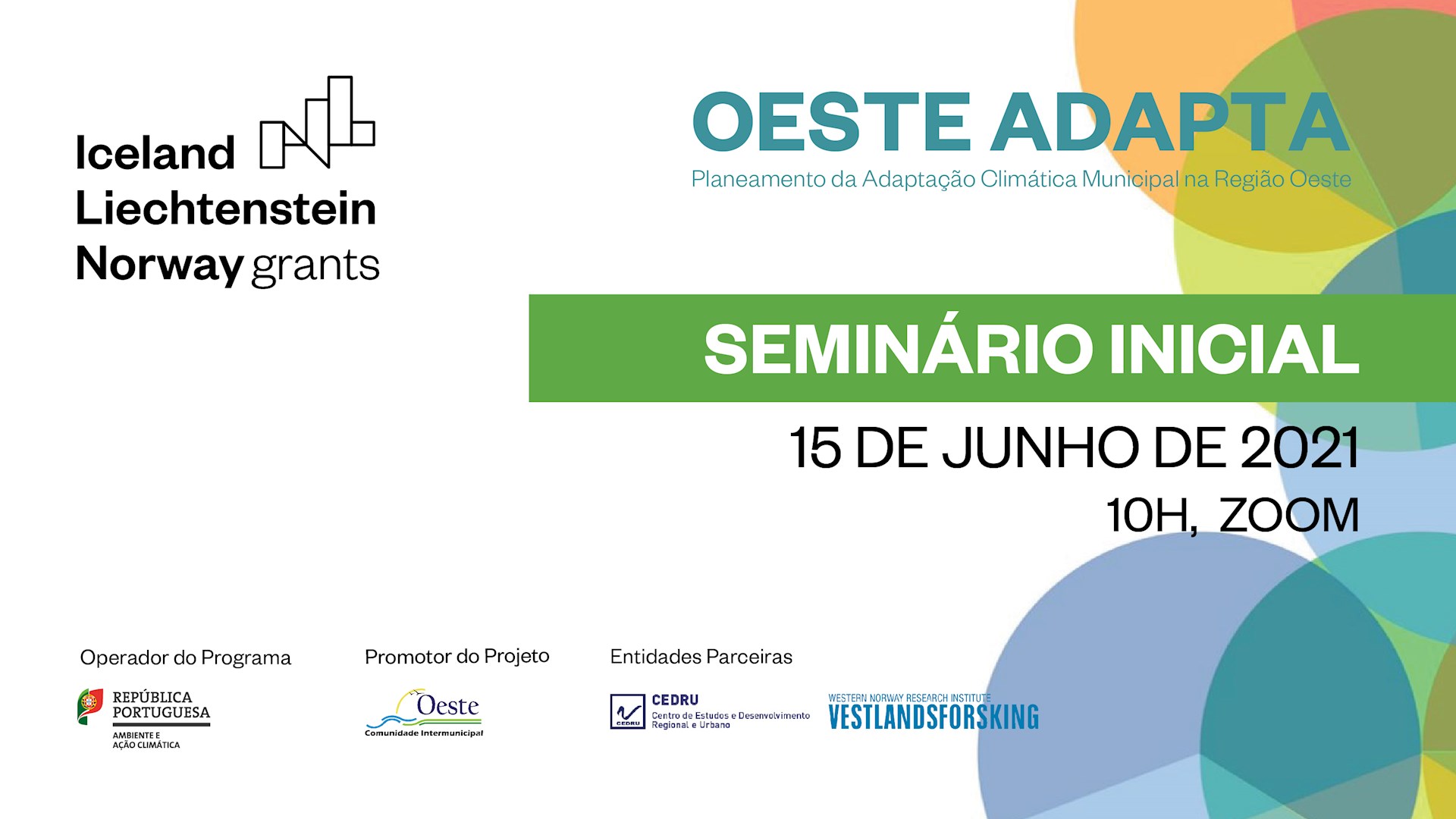 Seminário Inicial do Projeto Oeste Adapta