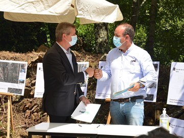 Assinatura do auto de consignação da empreitada de Reabilitação Fluvial do Rio Ceira