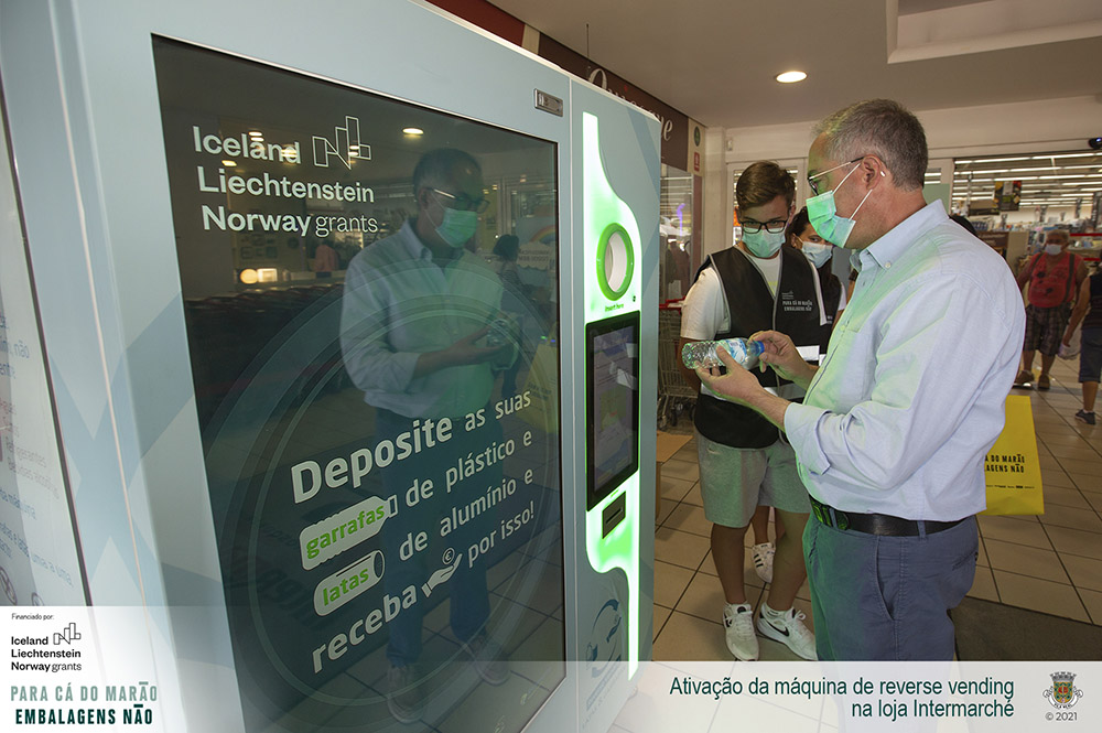 Projeto “Para cá do Marão embalagens não!” instalou cinco máquinas de reverse vending (rvm) no dia 19 de agosto