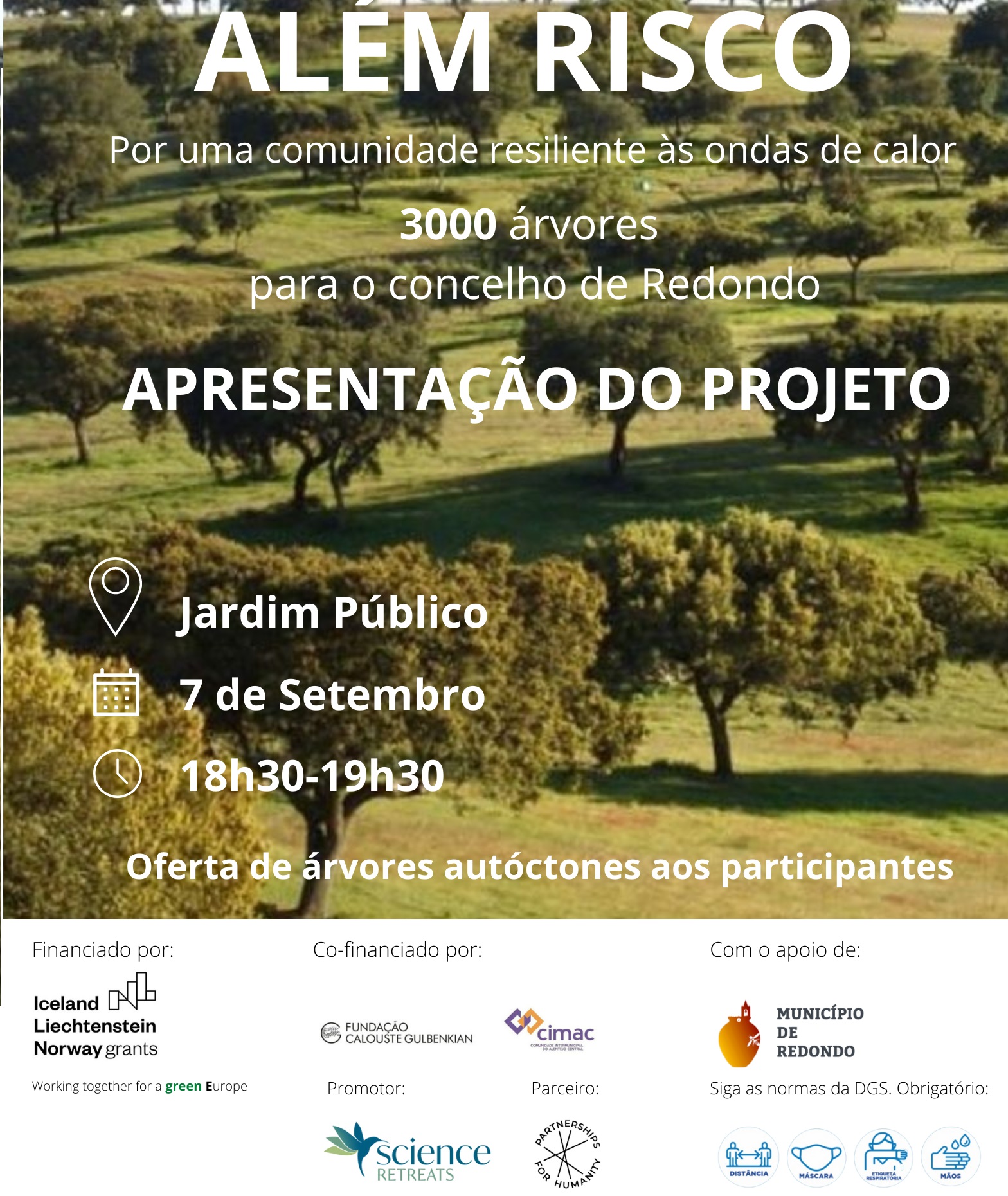 Apresentação pública do Projeto Além Risco em Redondo, Évora