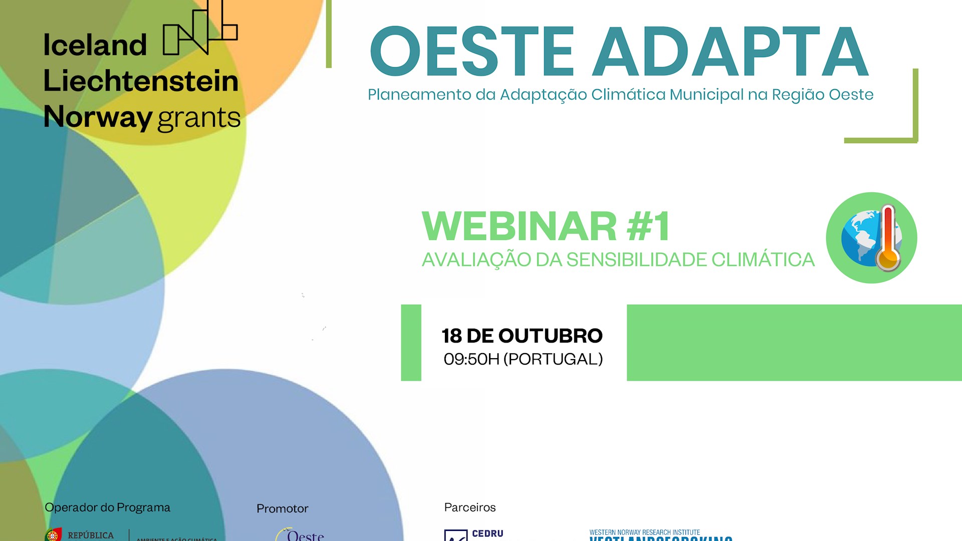 OesteCIM vai realizar primeiro Webinar do Projeto Oeste Adapta