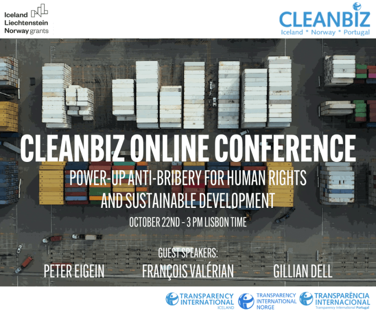 Conferência online CLEANBIZ sensibilizou para a relevância do combate à corrupção no comércio internacional