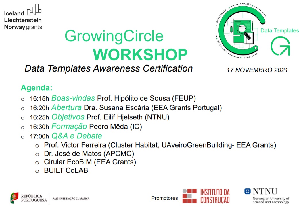 Workshop Growing Circle - Data Templates Awareness Certification