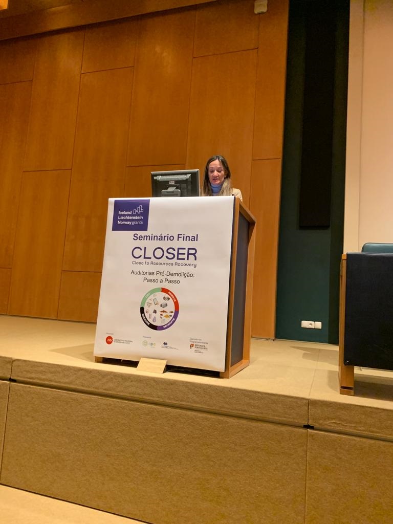 Seminário final do projeto CLOSER "Auditorias pré-demolição - Passo a passo"