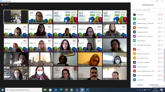 Imagem de videochamada de focus group