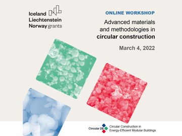 Workshop “Advanced materials and methodologies in circular construction”