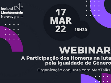 Webinar «A Participação dos homens na luta pela igualdade de género»