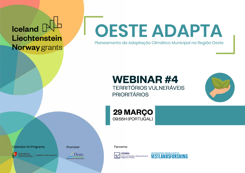 Webinar #4 no âmbito do Projeto Oeste Adapta