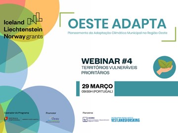 Webinar #4 no âmbito do Projeto Oeste Adapta
