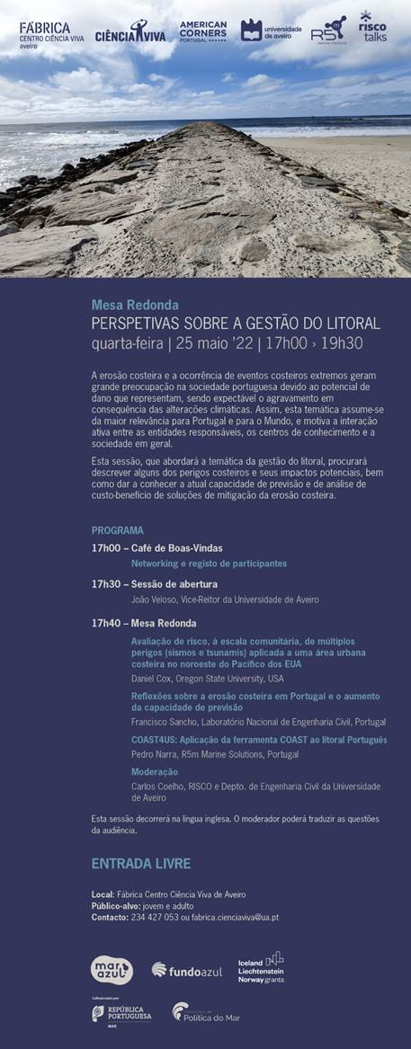 Mesa Redonda: Perspetivas sobre a Gestão do Litoral 