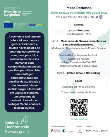 Mesa redonda: Novas competências para a logística marítima