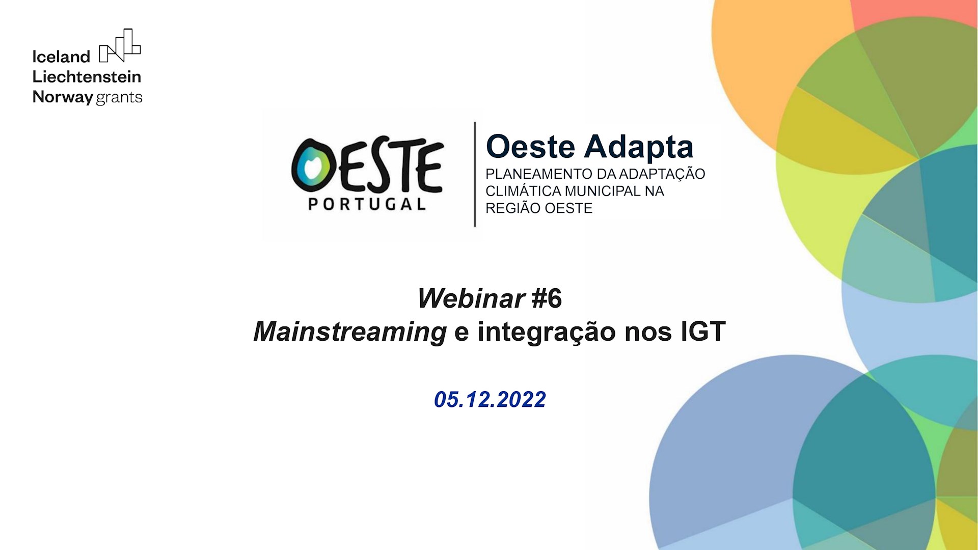 Projeto Oeste Adapta | Mais de 30 participantes no penúltimo Webinar do Projeto