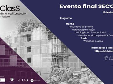 O Programa Ambiente participou no Evento final projeto SECClasS que se realizou no Laboratório Nacional de Engenharia Civil