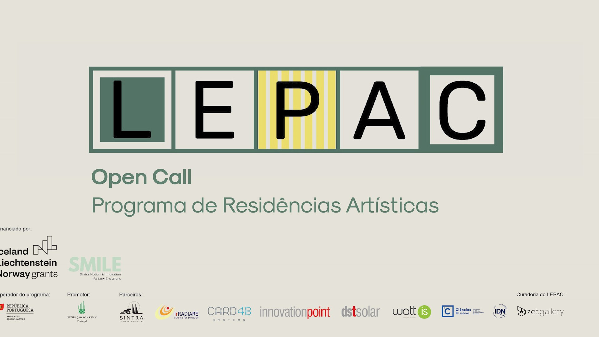 Open Call - Programa de Residências Artísticas LEPAC
