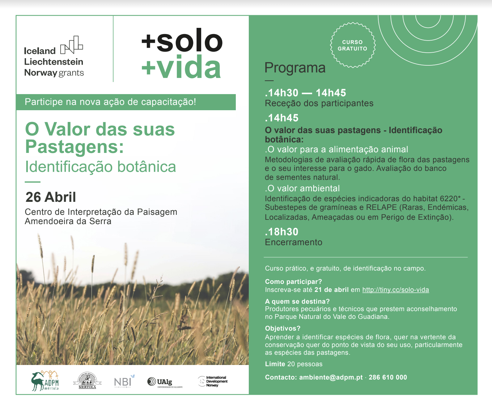 Ação de Capacitação "O valor das suas pastagens - Identificação botânica" 