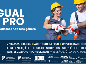 Estudo sobre estereótipos de género nas escolhas profissionais – Sessão de Aprendizagem Mútua