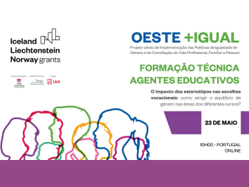 Projeto OESTE + IGUAL realiza formação online sobre estereótipos nas escolhas vocacionais