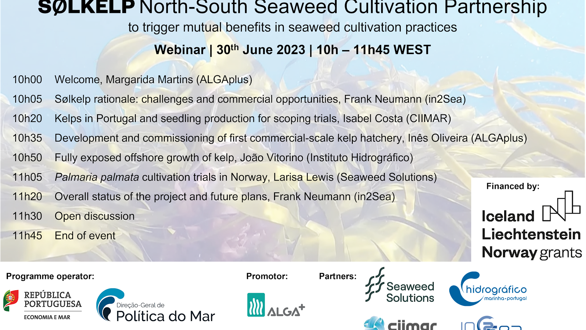 SØLKELP North-South Seaweed Cultivation Partnership – to trigger mutual benefits in seaweed cultivation practices 