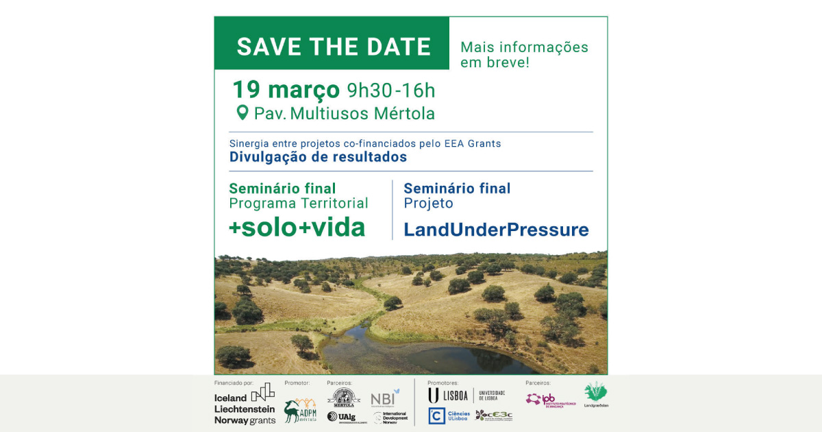Seminário final Programa Territorial +SOLO +VIDA e LandUnderPressure