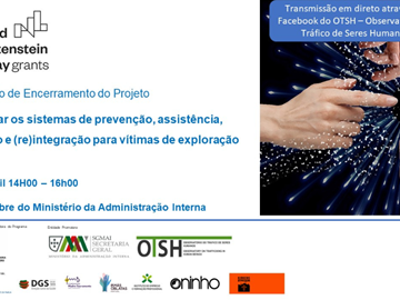 Seminário de Encerramento do Projeto "Melhorar os sistemas de prevenção, assistência, proteção e (re)integração para vítimas de exploração sexual"