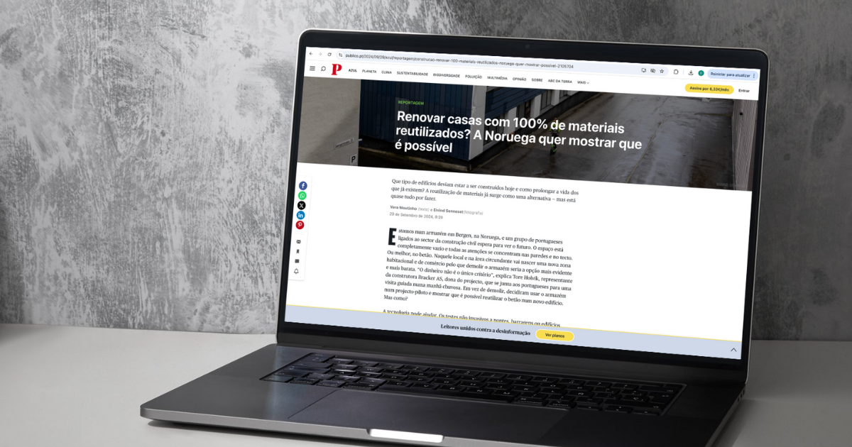 Portugal e Noruega unidos pela construção sustentável: Destaque no Jornal Público